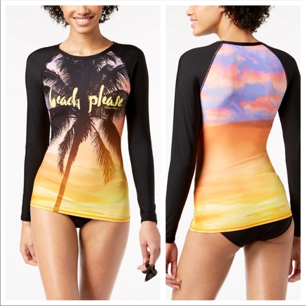 Beach Please Rash Guard